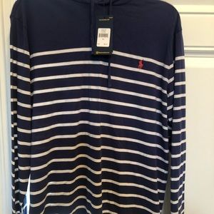 Lightweight Polo Striped Hoodie